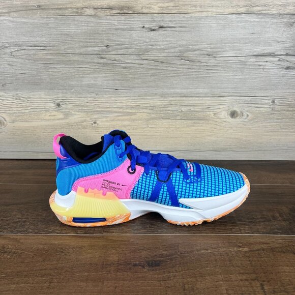 Nike LeBron Witness 7 Mens Size 12 Hyper Royal Blue Lightning White DM1123 400 - Picture 6 of 10